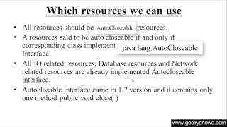 207. try with multiple resources in Java Programming (Hindi)