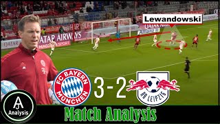 Bayern 3-2 RB Leipzig Match Analysis |How Bayern beat RB Leipzig|