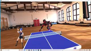 【Racket Fury: Table Tennis VR　ARCADE　Carbon Fury Maddox】VR卓球ゲーム！強いとされるロボットを卓球部が倒す！決勝！