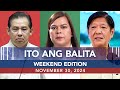 UNTV: Ito Ang Balita Weekend Edition | November 30, 2024