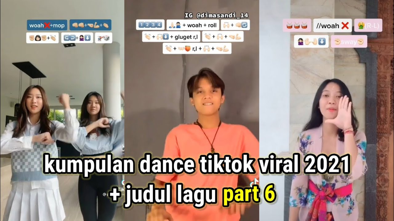 TUTORIAL DANCE TIKTOK + JUDUL LAGU VIRAL TERBARU PART 6 - YouTube