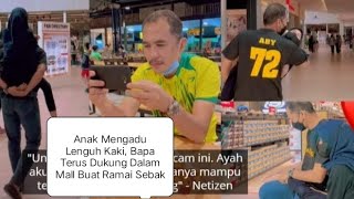 Anak Mengadu Lenguh Kaki, Bapa Terus Dukung Dalam Mall Buat Ramai Sebak