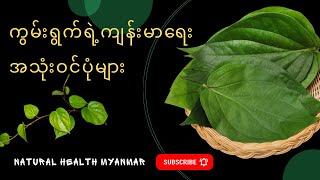 ကွမ်းရွက်ရဲ့ ကျန်းမာရေးအကျိုးကျေးဇူးများ#Natural Health Myanmar