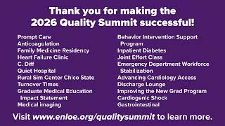2026 Enloe Health Quality Summit