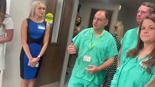 Tour of new critical care tower at Atrium Health Wake Forest Baptist