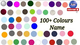 100 Colour's Vocabulary ll 100 Colour's Name In English With Pictures ll Name of Different Colour's