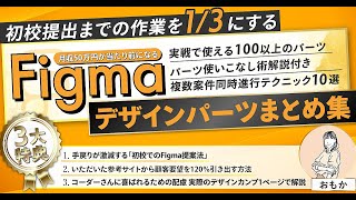 デザイナーが初校提出するまでの作業を1/3にする Figmaデザインパーツまとめ集