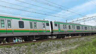 【モーター音のギャップ】E231系+E233系 120km/h通過