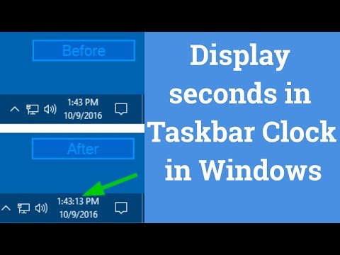 How to Display Clock With Seconds in Taskbar in Windows 10। EraIT