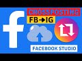 How to crosspost on facebook using facebook creator studio and instagram studio