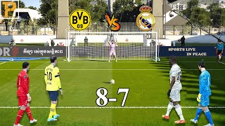Dortmund vs Real Madrid [ Longest Penalty Shootout]  eFootball™ PC Gameplay #penalty