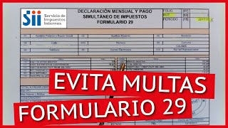 Formulario F29 SII | Declaración de IVA | Chile