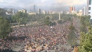 Thousands rally in Santiago as Chile faces 10 days of street protests | AFP