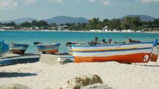 HAMMAMET : LES BARQUES A HAMMAMET ( Mankai Ezzedine )