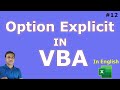 Use Option Explicit in #Excel VBA for Error-Free Code | In English | #Macro MasterMind – 12