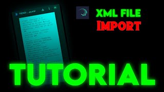 XML FILE IMPORT IN ALIGHT MOTION TUTORIAL #xml #xmlpreset #tutorial