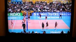 日本女子バレー  日本VSアメリカ  銅メダル