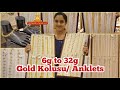 6g Gold Dailywear Anklet| Light Weight Gold Golusu Designs Traditional to Trendy| Pothys Swarnamahal