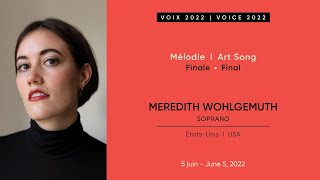 Meredith Wohlgemuth | CMIM Voix/Voice 2022 | Finale/Final