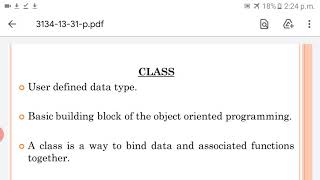 cpp module2 class anf object basics in malayalam