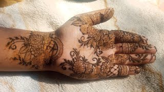 simple elegant henna tutorial. simple party mehndi tutorial.