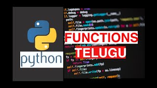 Python FUNCTIONS in Telugu|| Arguments & Parameters ||Lambda Function|| Python Beginner Tutorial #21