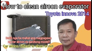 How to clean aircon of toyota innova.