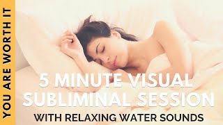 BANISH INSOMNIA \u0026 FALL ASLEEP FAST | 5 Minute Visual Subliminal Session