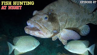 NIGHT SPEARFISHING EPISODE 87 | FISH HUNTING AT NIGHT