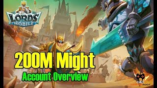 Lords Mobile | 200M Might Account Overview