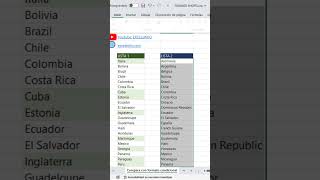 Comparar 2 listas en Excel usando Formato condicional #shorts