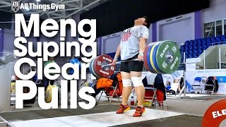 Meng Suping Clean Pulls up to 195kg 2014 World Weightlifting Championships