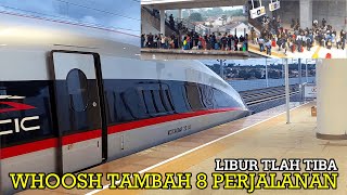 LIBUR PANJANG.!! Animo Penumpang Tinggi - WHOOSH Tambah 8 Perjalanan  I Indonesia High Speed Train