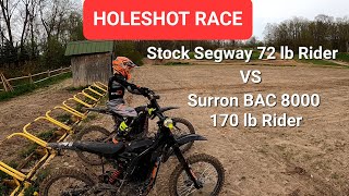 Segway X260 vs Surron X Holeshot Race