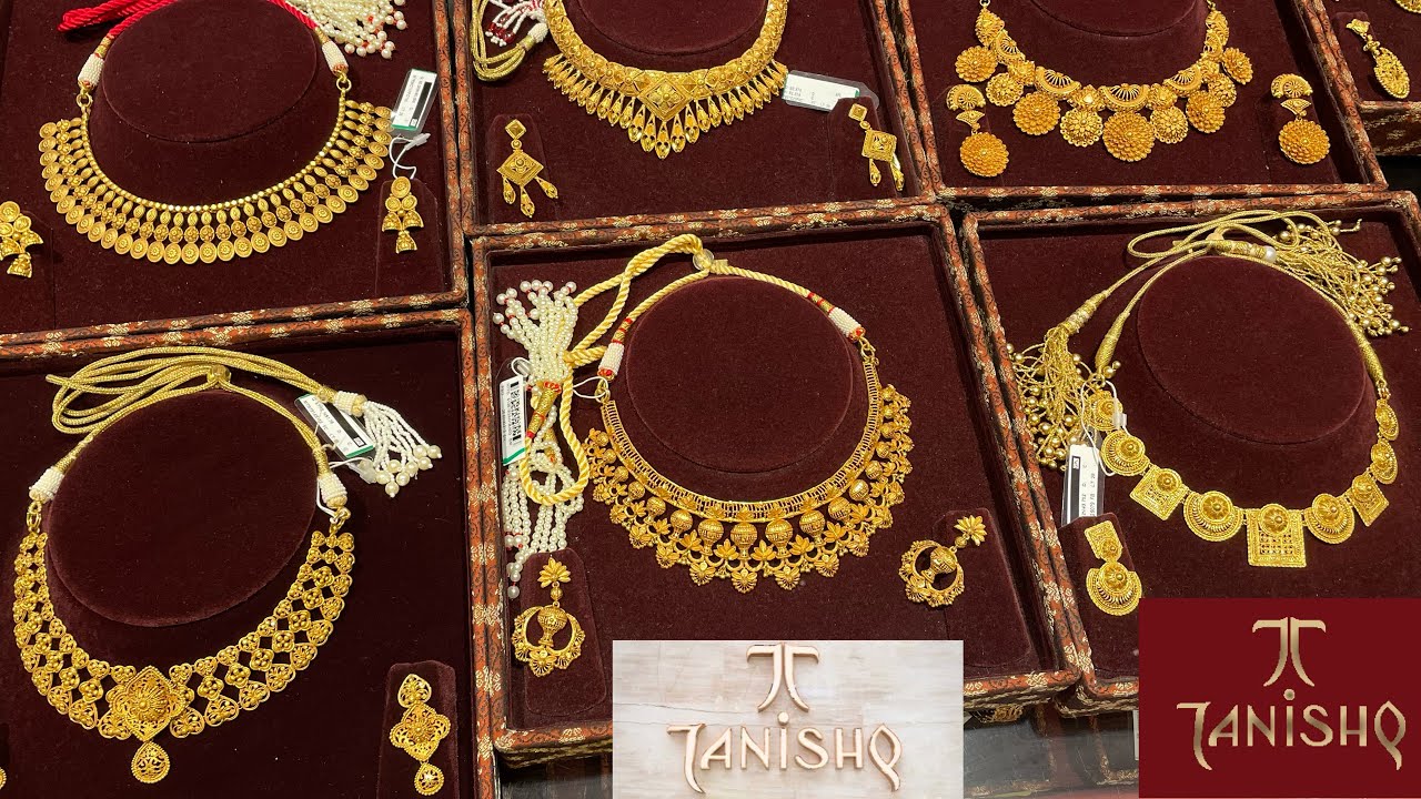 Tanishq Gold Necklace Set Designs With Price | Latest Gold Necklace Set ...