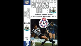 Newcastle United NUFC 1988 - 89 Season Review