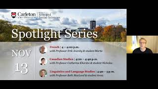 Program Spotlight: French, Canadian Studies, Linguistics