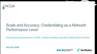 Scale & Accuracy: Credentialing as a Network Performance Lever