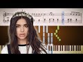 ELECTRICITY (Silk City, Dua Lipa) - ADVANCED Piano Tutorial + SHEETS