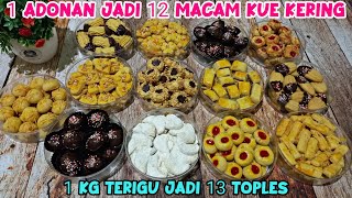 1 Adonan Jadi 12 Macam KUE KERING⁉️IDE BISNIS RUMAHAN  SUPER HEMAT DAN PRAKTIS