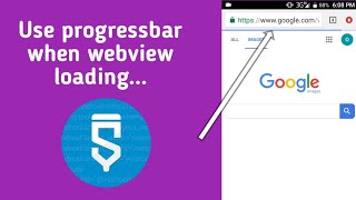 Using progressbar when webview loading