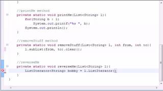 Intermediate Java Tutorial 94 LinkedList Program