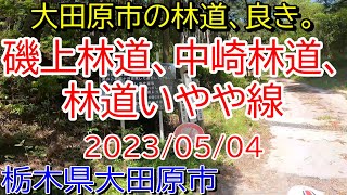 【完抜林道】磯上林道、中崎林道、林道いやや線 2023/05/04【栃木県】