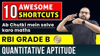 Quant for RBI Grade B | Quant Shortcuts RBI | RBI Phase 1 Preparation | Quantitative Aptitude RBI