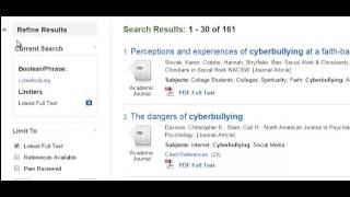 PsycINFO Basic Search