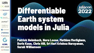 Differentiable Earth System Models in Julia | Minisymposium | JuliaCon 2022