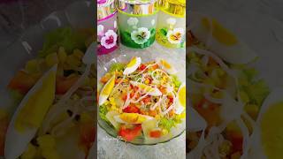 Salad Sayur Menu Simpel Diet Sehat #saladsayur #shortvideo #dietsehat #fypシ