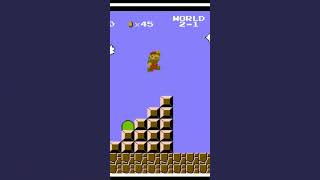 Accidental Moon-Jump in SMB1?... #supermario #supermariobros #nes #speedrun #mario #nintendo