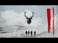 Alpine Hunting Red Stags - The Winter Blizzard