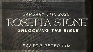 2025.01.05 - Sunday Service - Pastor Peter Lim